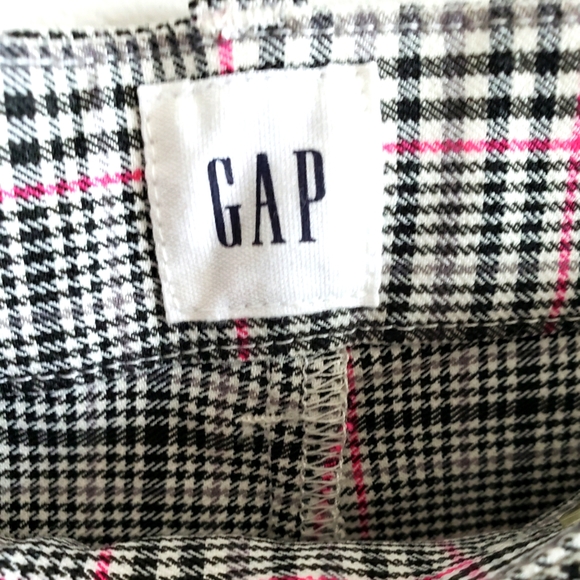 Gap Skinny Ankle Grey Pink Plaid Stretch Mid-Rise Dress Pants Women Size 8 NWT - Picture 6 of 9